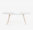Table Et Chaise En Bois Frais Smoth Extendable Table 120 180 X 80 Cm White