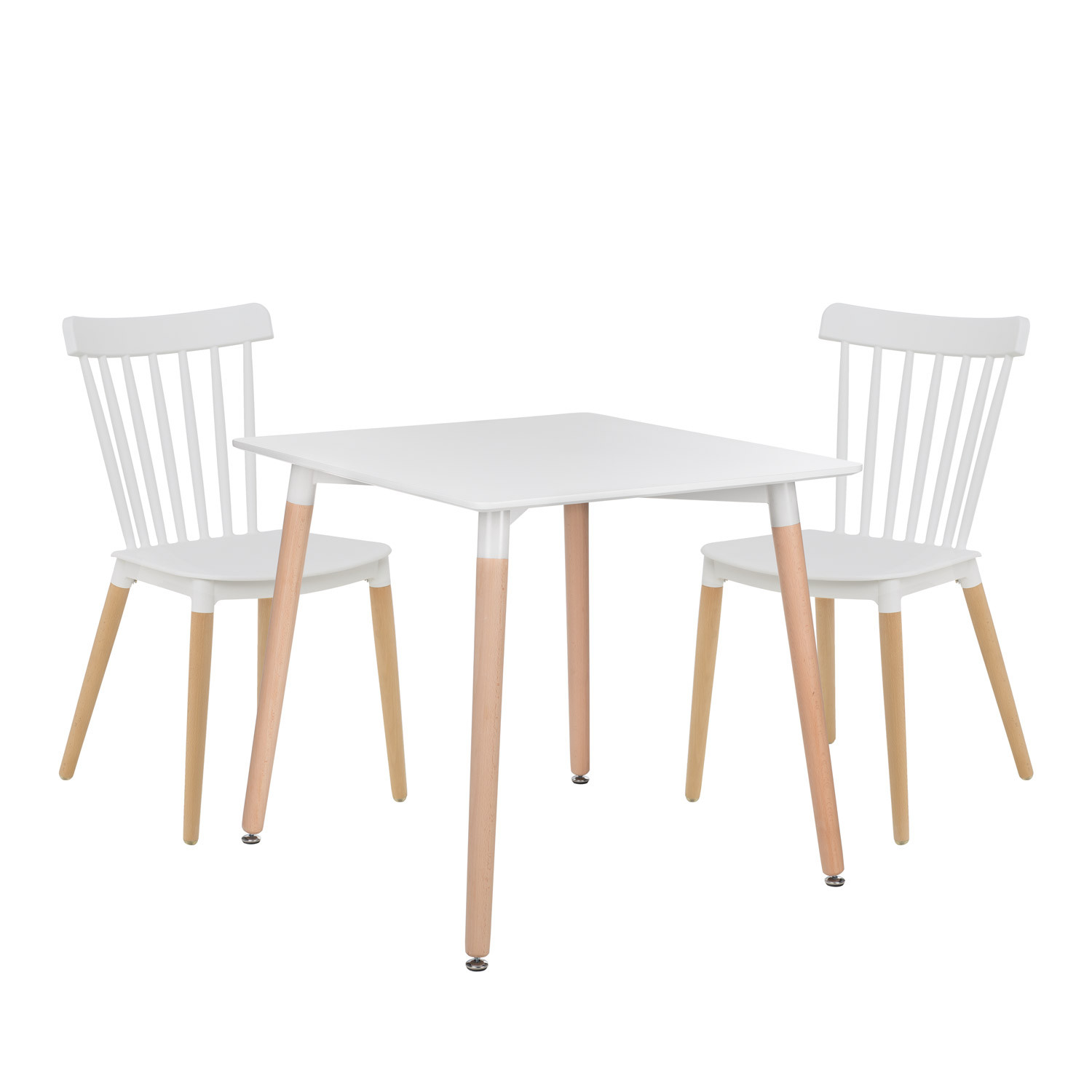 lot de table royal 80x80 2 chaises royal