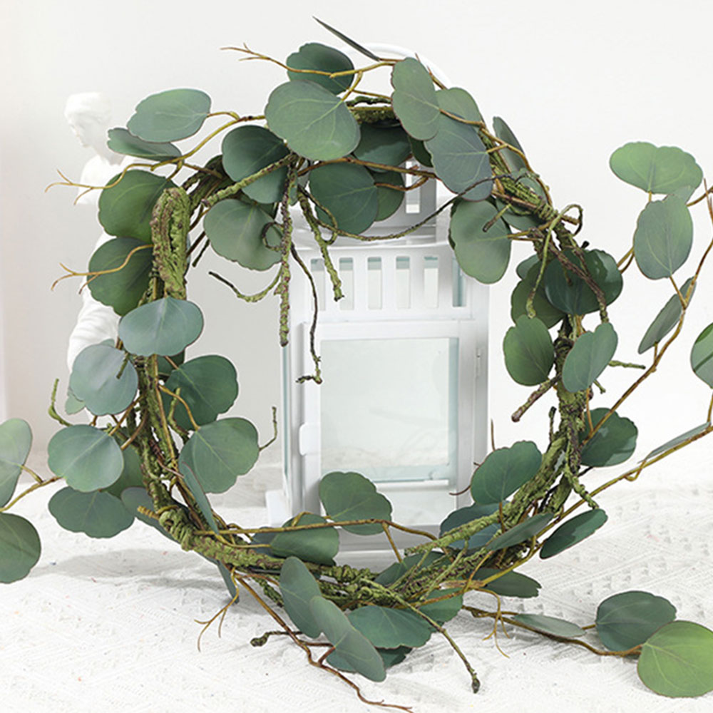 Table Eucalyptus Beau 2019 Wedding Decoration Artificial Green Eucalyptus Vines Old Rattan Artificial Fake Plants Ivy Wreath Wall Decor Vertical Garden 5 From Williem