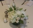 Table Eucalyptus Luxe White Ivory and Blush Spring Centerpiece with Hydrangea