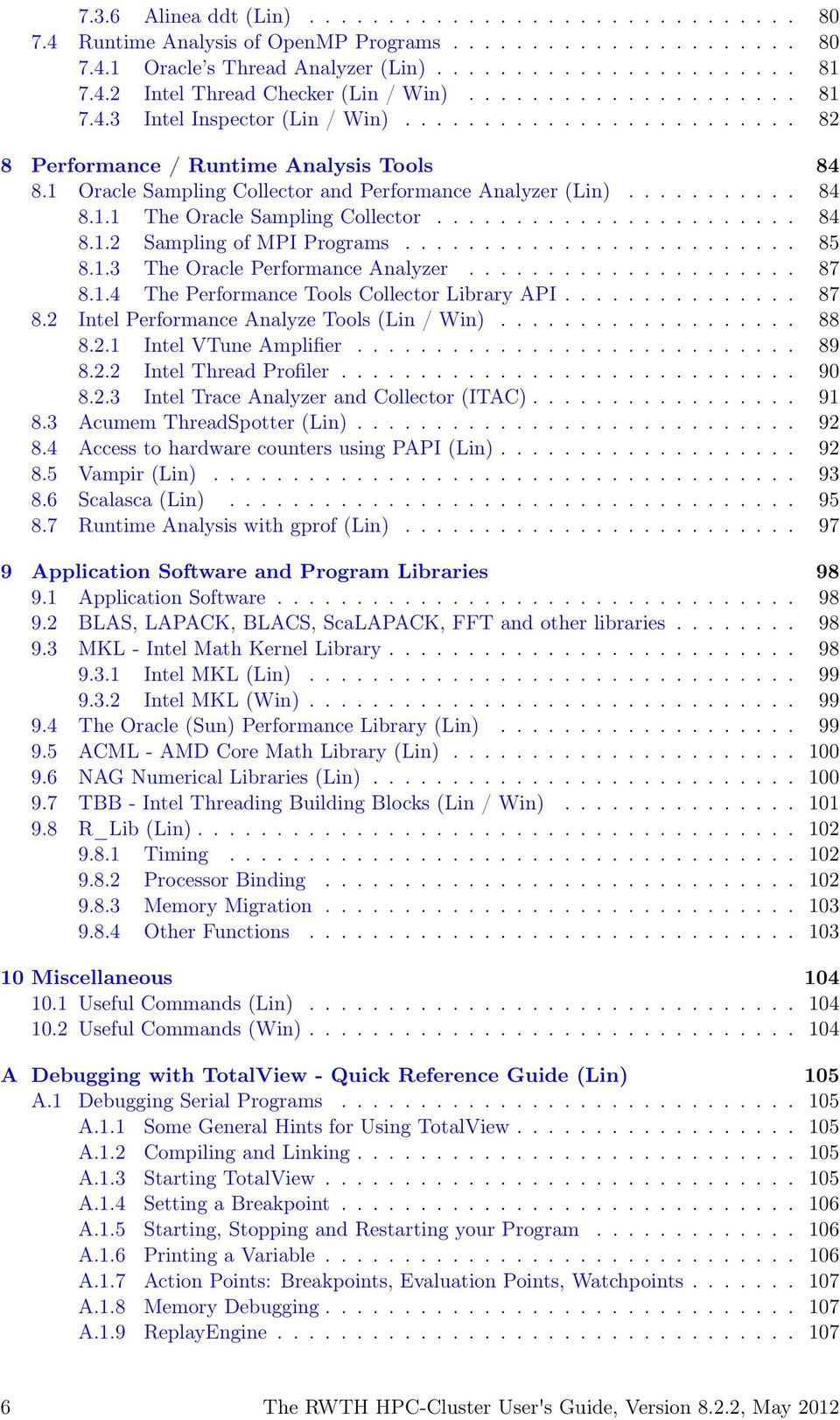 Table Extensible Alinea Élégant the Rwth Hpc Cluster User S Guide Version Pdf Free Download