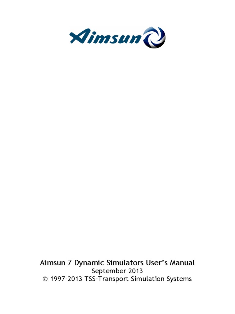 Table Extensible Alinea Nouveau Aimsun Dynamic Simulators Users Manual V7 Pdf