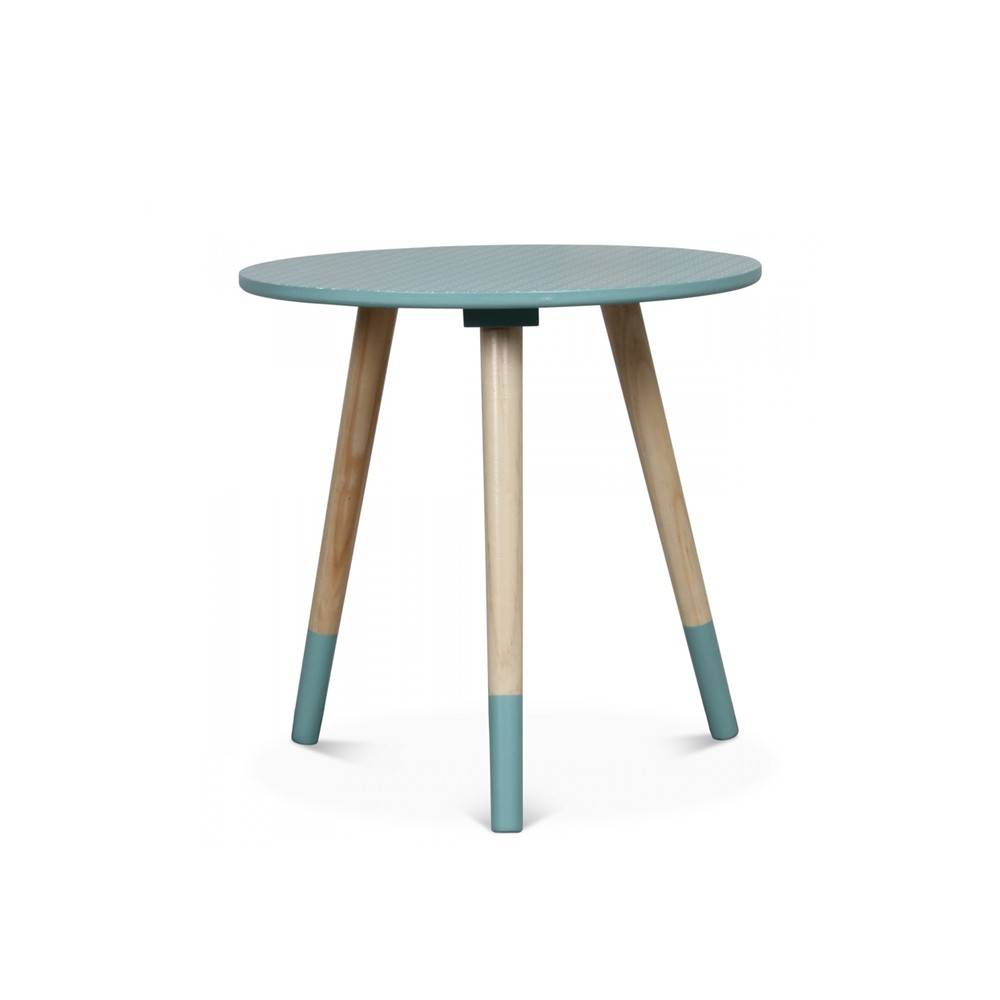 table basse scandinave bicolore viky xs bleu