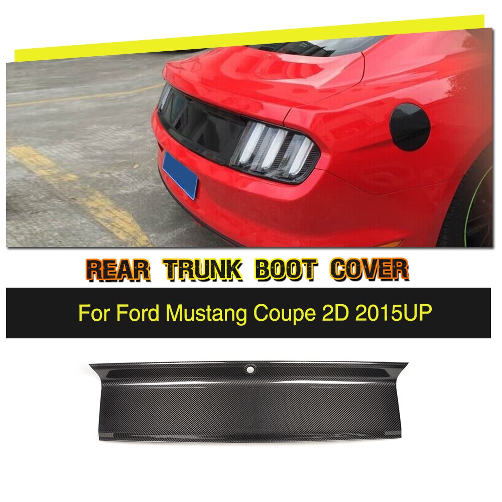 Voiture De Fiber De carbone Arrière Tronc Spoiler Couverture Garniture pour Ford Mustang Base Coupé 2015