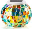 Table Exterieur Mosaique Élégant Cadeau D Ambiance Grde Mosaic Globe Lampe solaire Décoration Veilleuse Lanterne Pour Fªte soiree Jardin Ami Stylo Porte