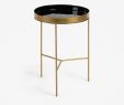 Table Haute Exterieur Luxe Table D Appoint Naoko  38 Cm Noir