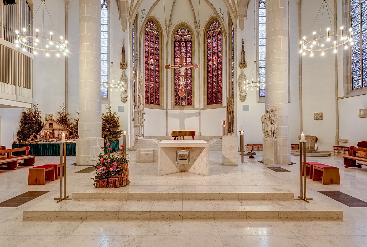 1200px Dülmen St Viktor Kirche Innenansicht Altar 2018 0552 6