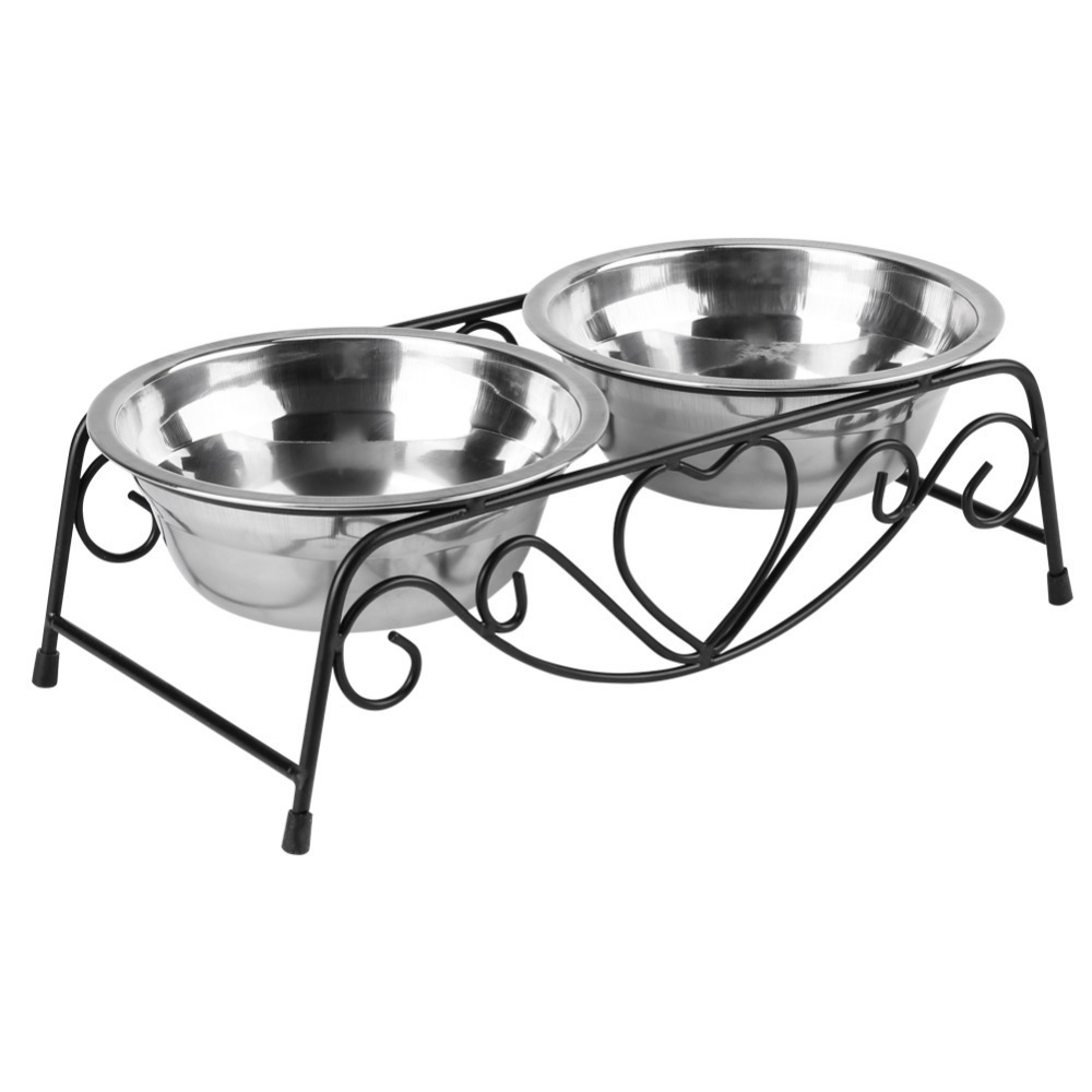 Table Jardin Acier Frais Acheter Double Pet Supplies Chien Bol En Acier Inoxydable En Plastique Chat Nourriture Alimentation Feeder Nourriture Et Eau Plat Bol Y De