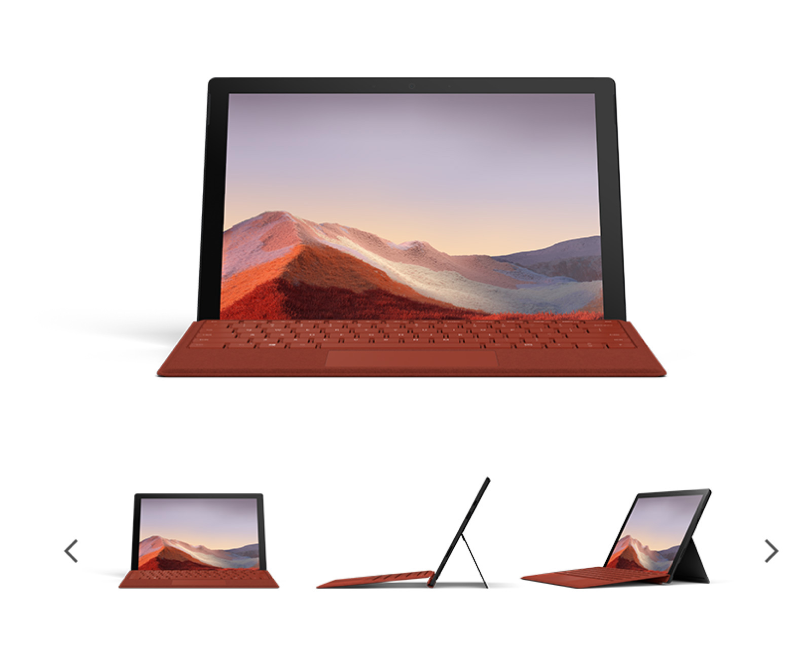 Table Jardin Couleur Frais Pc Hybride Microsoft Surface Pro 7 12 3" Intel Core I3 4 Go Ram 128 Go Ssd Platine