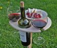 Table Jardin Pliante Élégant Outdoor Wine Table Folding Wine Table Wine Lover Gift