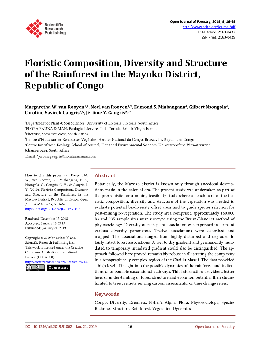 Table Jardin Promo Best Of Pdf Floristic Position Diversity and Structure Of the