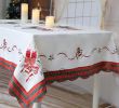 Table Jardin Rectangulaire Best Of Gros 60inx104in 150cmx260cm Blanc Broderie Nappe Rectangulaire De No L Jingling Bell Motif Tissu De Table De Fªte