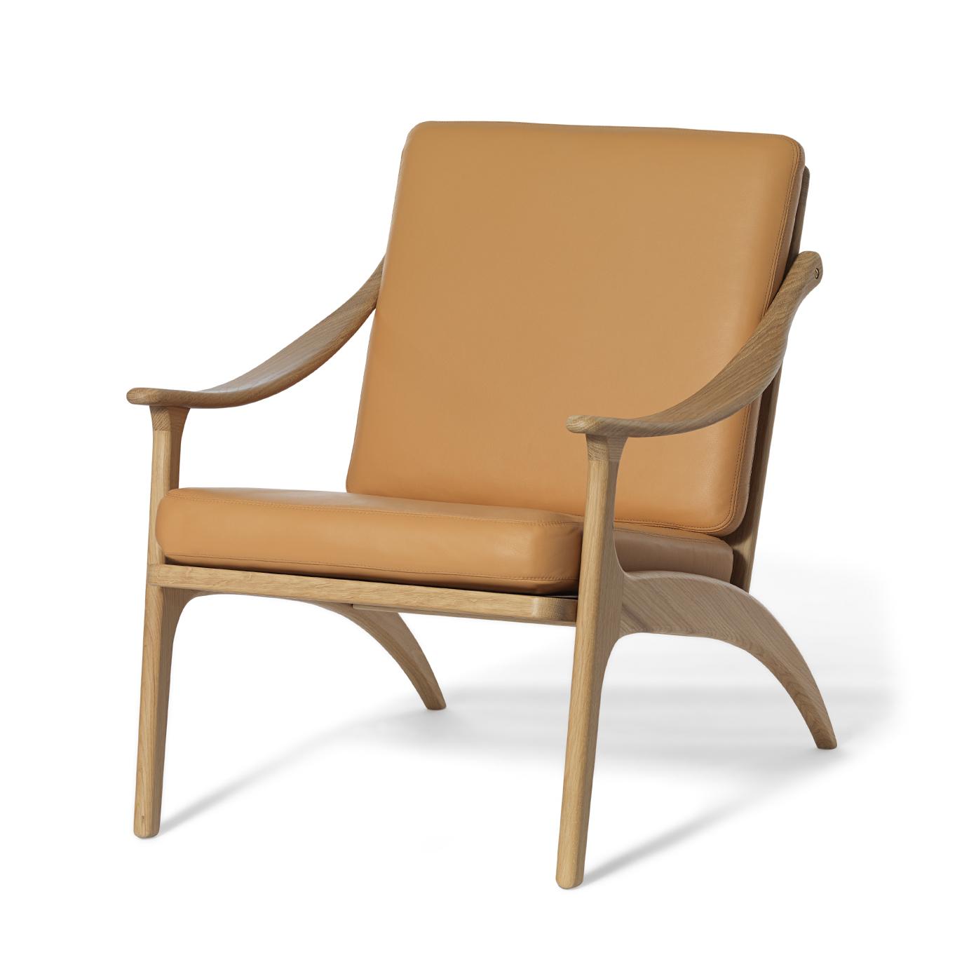 warmnordic furniture leanback loungechair oak nature leather 1392x1392
