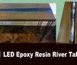 Table Resine Frais Epoxy Resin Led Table