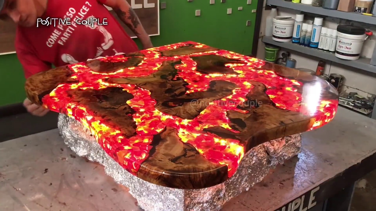 Table Resine Inspirant Table Of Epoxy Fire Lava Ð¡ÑÐ¾Ð Ð¸Ð· ÑÐ¿Ð¾ÐºÑÐ¸Ð´Ð½Ð¾Ð¹ ÑÐ¼Ð¾Ð Ñ ÐÐ³Ð½ÐµÐ½Ð½Ð°Ñ ÐÐ°Ð²Ð°