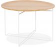 Table Ronde Modulable Frais Table Basse De Salon Imotep Blanche En Bois Et Métal