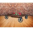 Table Salon Pliante Frais Ladybagssf Single Planter with Black Metal Wheels Indoor