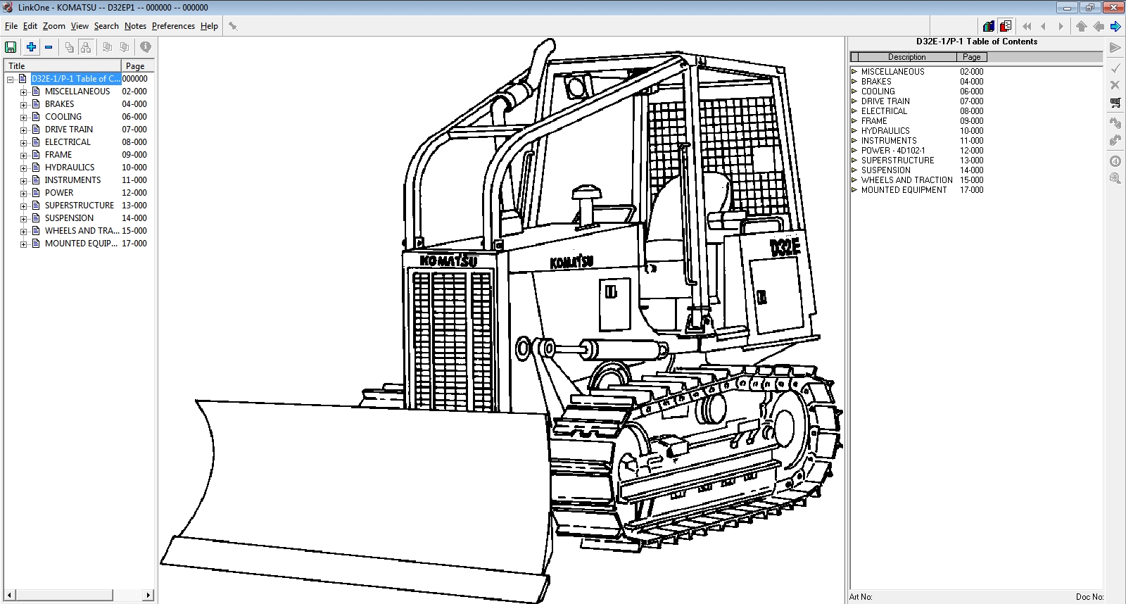 Komatsu Link e Parts Catalogue EPC USA fline 1