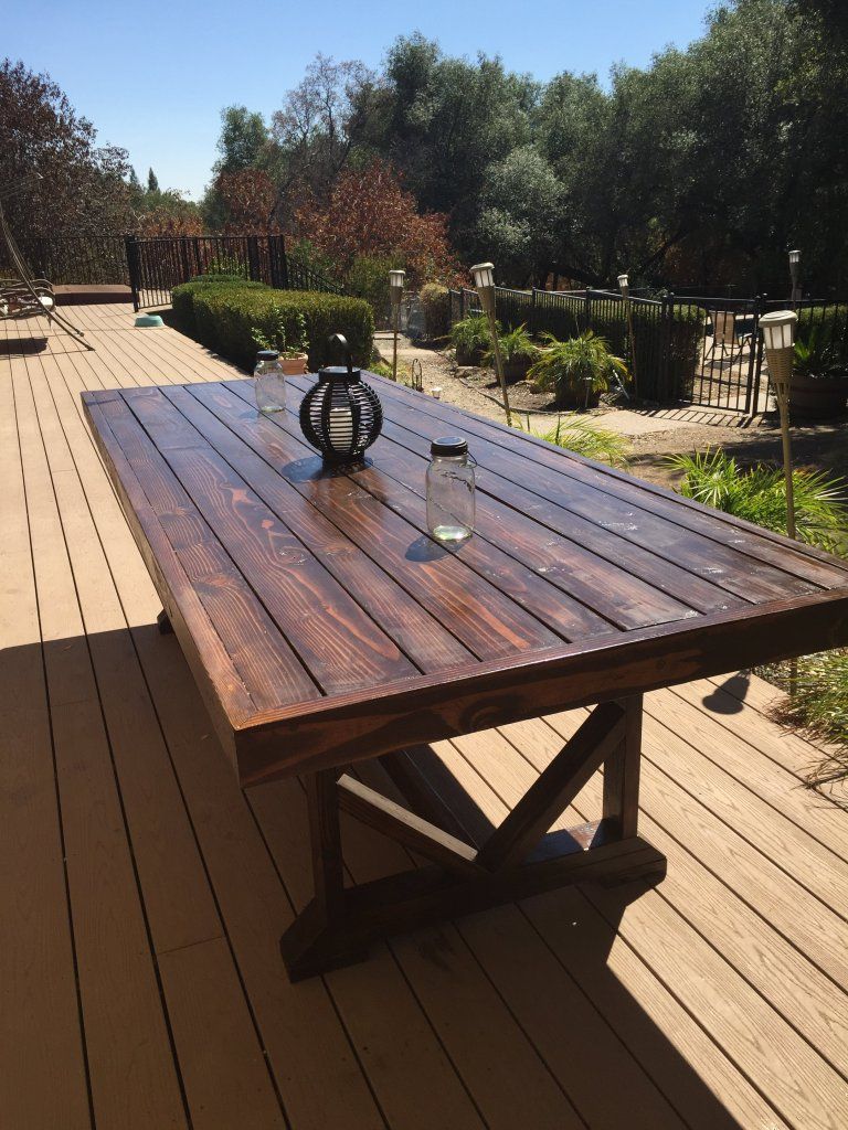 Table Terrasse Bois Génial Diy Outdoor Dining Table In 2019