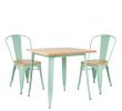 Tables Et Chaises De Jardin En solde Élégant Lot De Table Lix Bois 80x80 & 2 Chaises Lix Bois Sklum