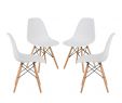 Tables Et Chaises De Jardin En solde Frais Lot De 4 Chaises Brich Scand Sklum