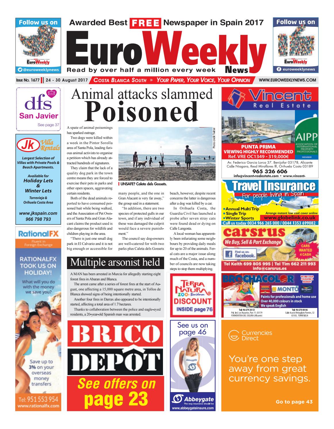 Telephone Brico Depot Nouveau Euro Weekly News Costa Blanca south 24 – 30 August 2017