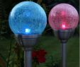 Terrasse De Jardin Unique 6 X Acier Inoxydable Couleurs Changeantes Crackle Ball Light