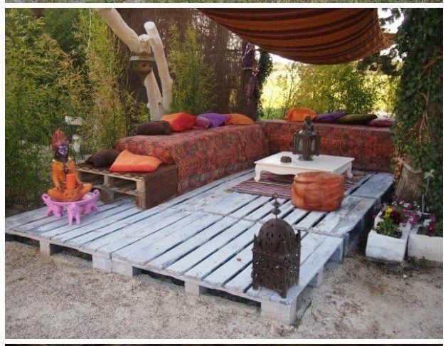 Terrasse En Palette Frais Voici Une Terrasse Créée   Partir De Palettes En Bois C Est