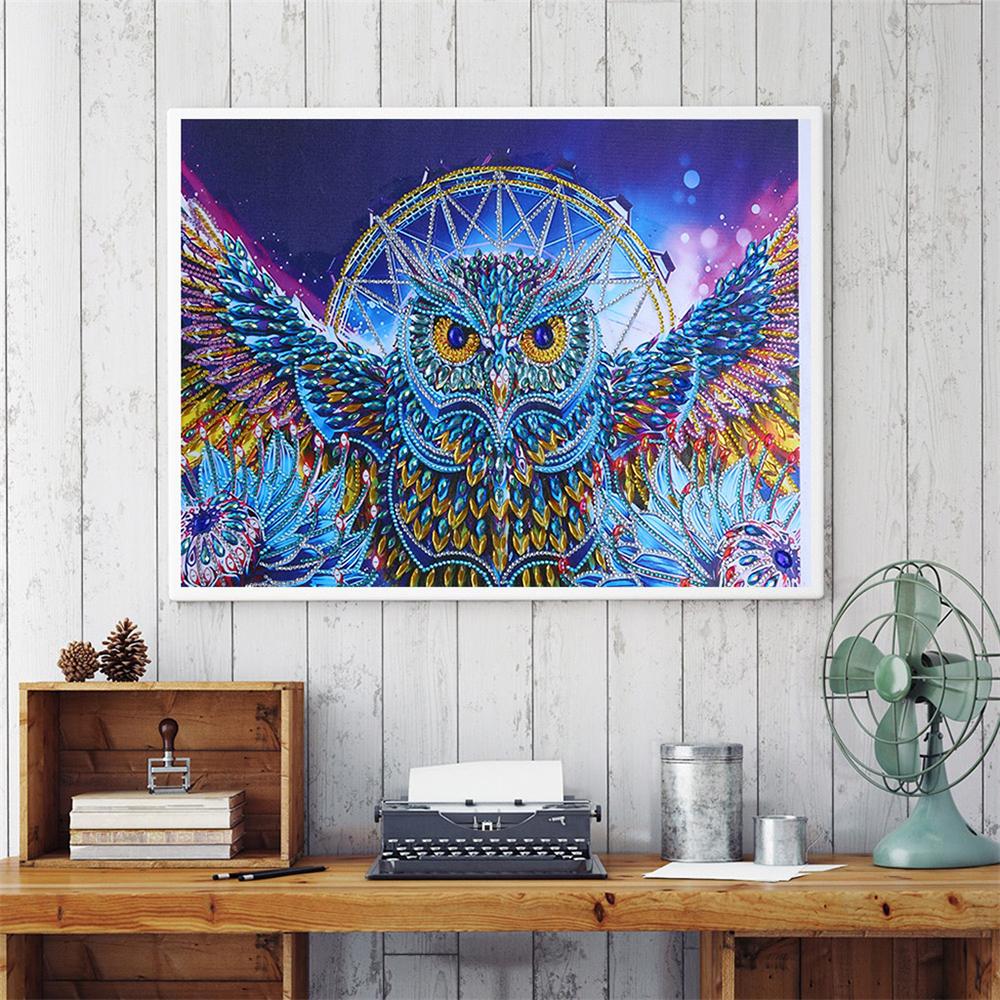 Vente Flash Salon De Jardin Inspirant Acheter Diamant Peinture Hibou 5d Diy Diamant Broderie Mosa¯que Image De Strass Animaux De No L Décoration De La Maison 40 50 Cm De $18 19 Du