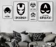 Vente Flash Salon De Jardin Luxe Acheter Rt Noir Et Blanc Super Héros Avengers Masque Batman Movie Posters Prints nordic Boy Kids Room Décor Mur Art S toile Peinture