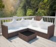 Vidaxl Salon De Jardin Nouveau Vidaxl Outdoor Lounge Set Poly Rattan Wicker Brown sofa