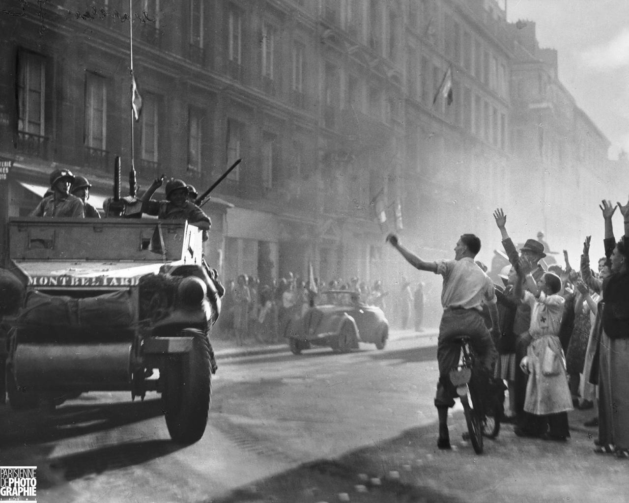 Voyage Avec Leclerc Frais Paris 25 Aout 1944 Rue Guynemer La Division