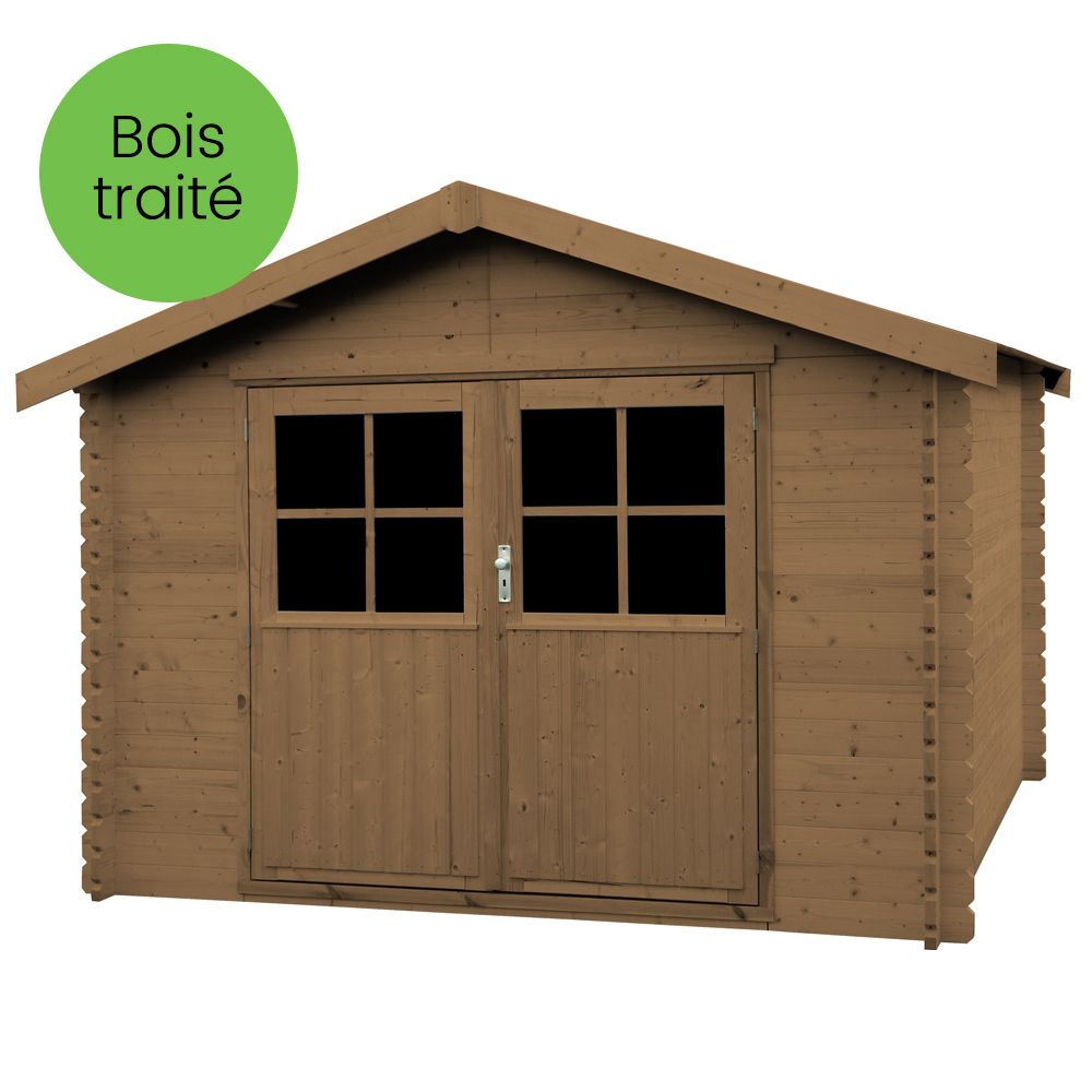 abri de jardin bois traite valodeal 992 m2 ep34 mm 2