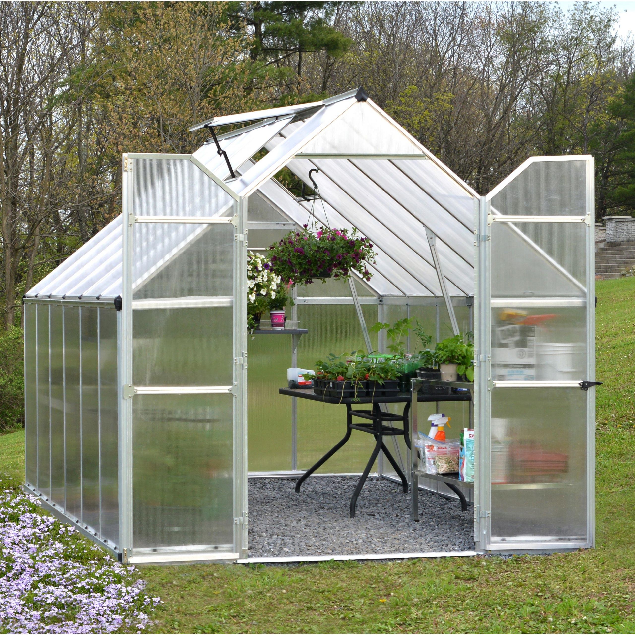 Acheter Serre De Jardin Frais Serre De Jardin Essence 8 9 M² Aluminium Et Polycarbonate Double Parois Palram