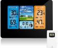 Alarme Exterieur Pour Jardin Best Of Station Météo Sans Fil Station De Prévision Numérique Des Couleurs thermom¨tre Intérieur Extérieur thermom¨tre Humidité Barom¨tre Alarme Phase De Lune