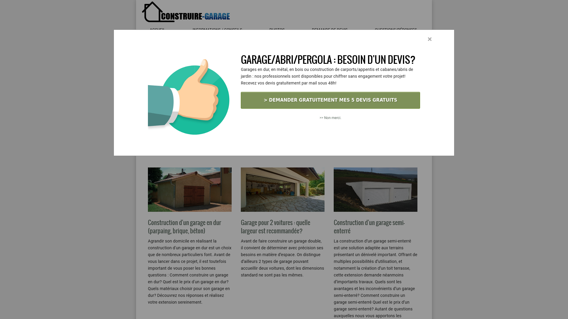 Aménagement Extérieur Nouveau Garage Garage Double Enterre