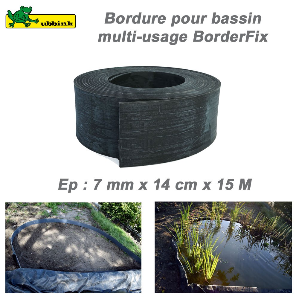 rouleau 14 cmx15 m bordure boderfix bache bassin