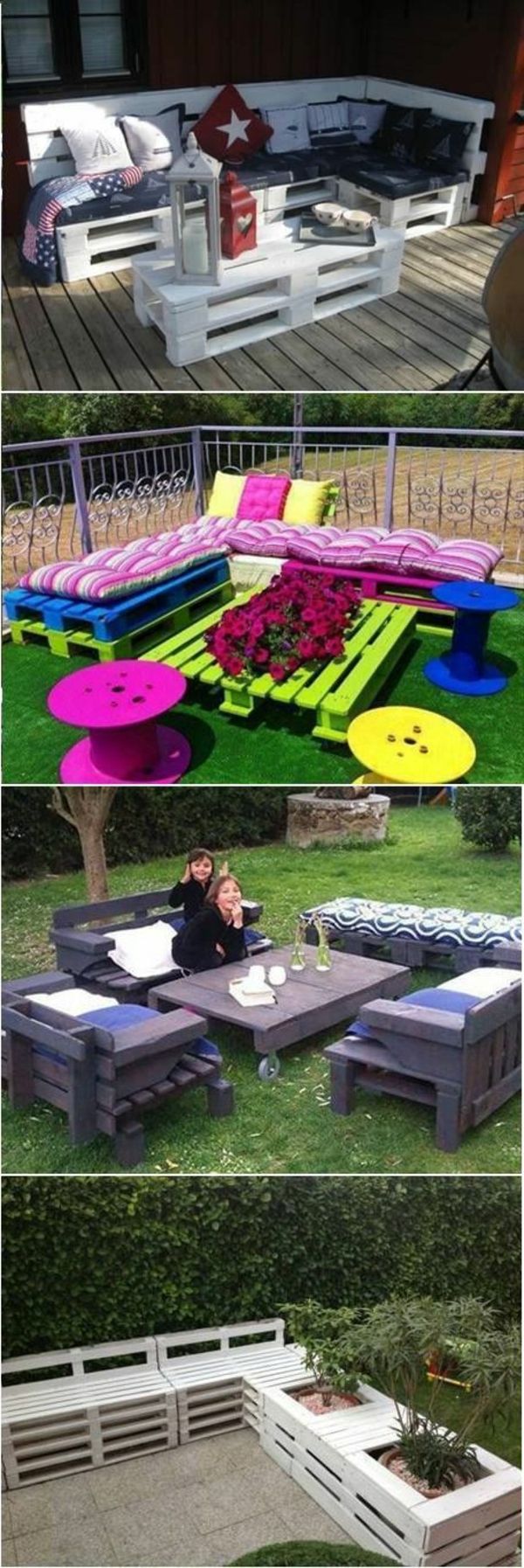 tables de jardin en palettes color C3 A9s id C3 A9e insolite meubles en palettes