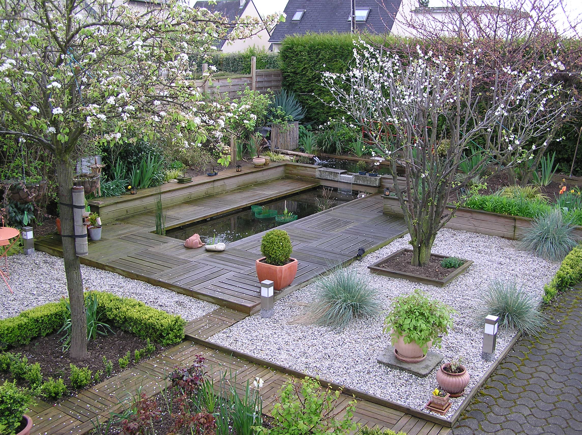 Amenager Un Jardin Beau Bassin D Eau Dans Le Jardin