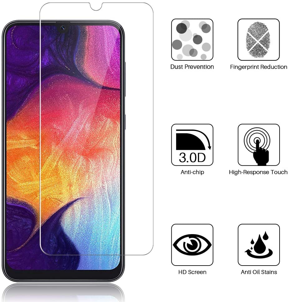 Astuce Jardin Luxe Lk 3 Pi¨ces Protection écran Pour Samsung Galaxy A50 A50 Verre Trempé [nouvelle Version] [kit D Installation Fert] [sans Bulles] [haute Définition]