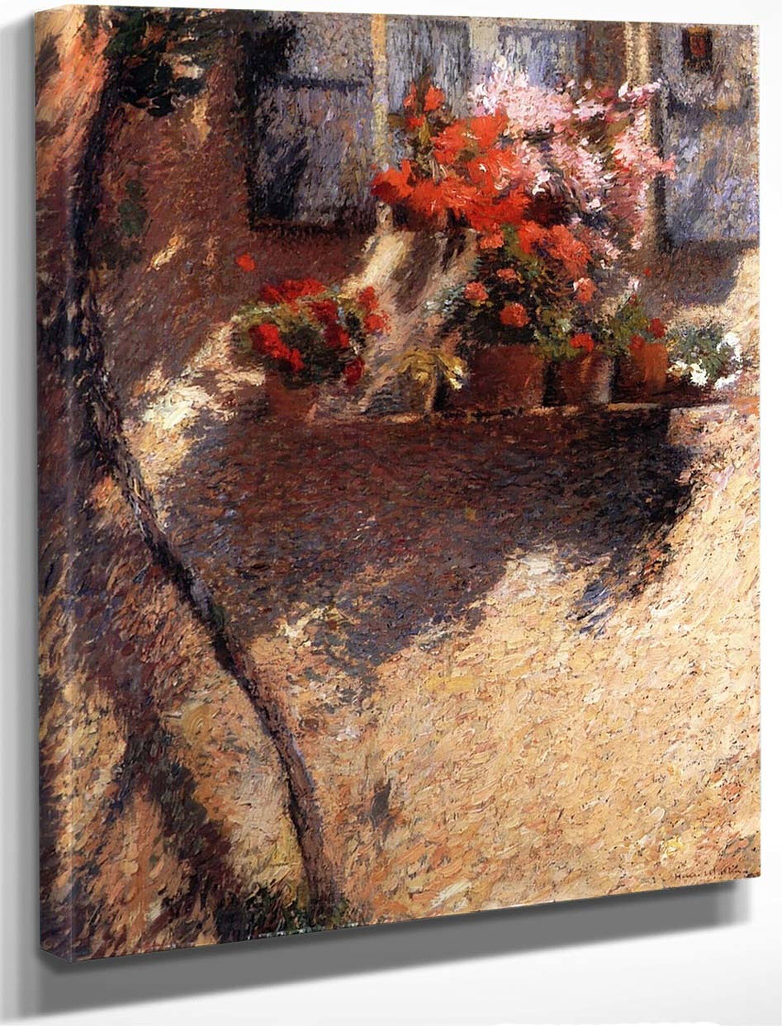 Au Jardin Fleuri Nouveau La Fenetre Fleurie by Henri Martin