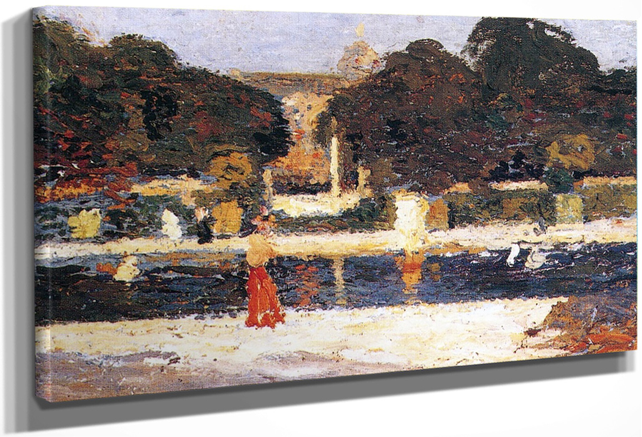 le petit lac aux jardins du luxembourg henri martin henri martin