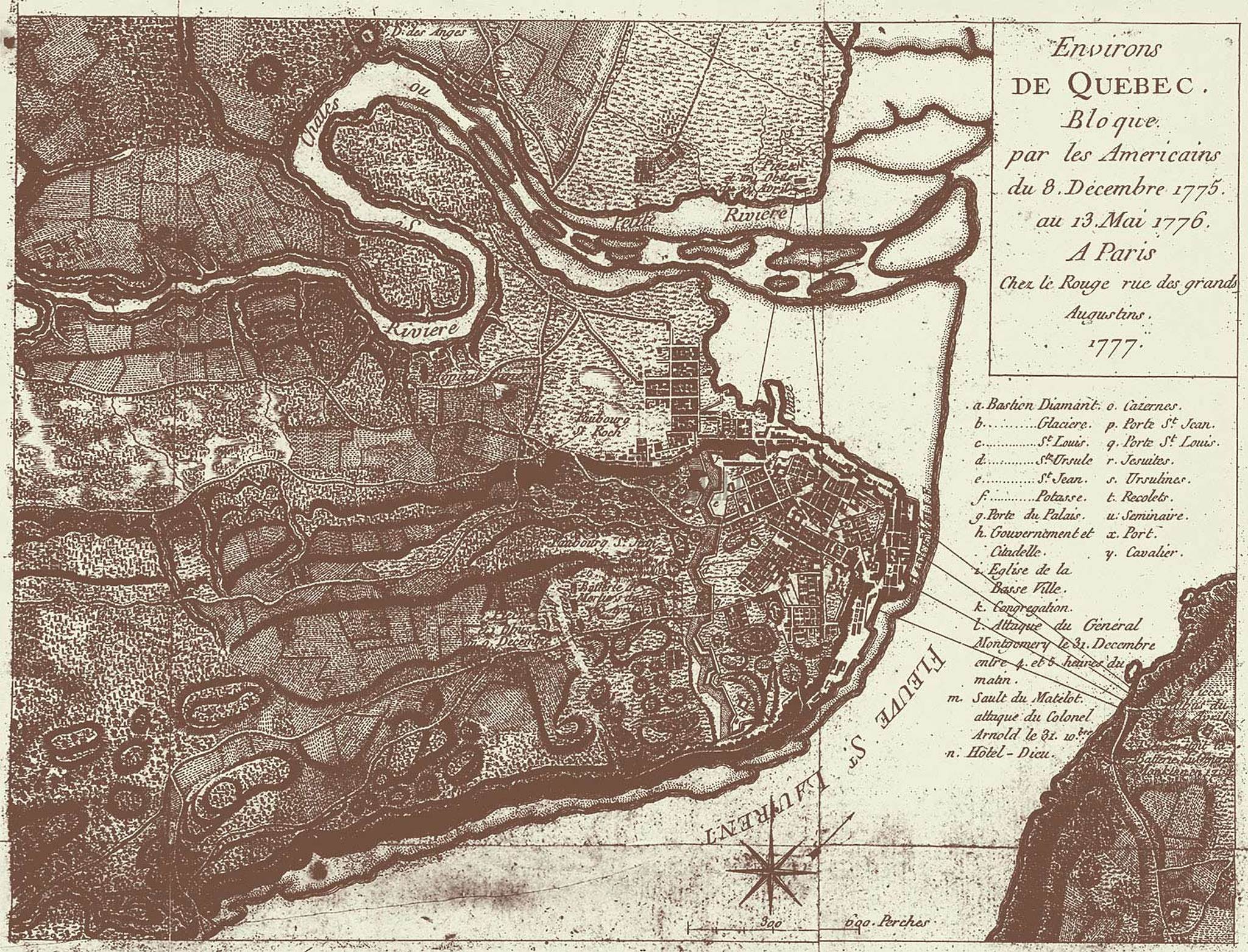 Au Jardin Luxe Environs De Quebec Bloque Par Les Americains Du 8 Decembre 1775 Au 13 Mai 1776 Art Print