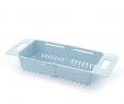 Bac Alimentaire Plastique Frais Panier De Drain De Vidange De Fruit De Légumes De Plastique Rétractable Au Dessus De L évier égouttoir De Portoirs De Passoire Séchage Du Support De