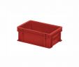 Bac Alimentaire Plastique Unique Bac Gerbable 300x200xh118mm Rouge