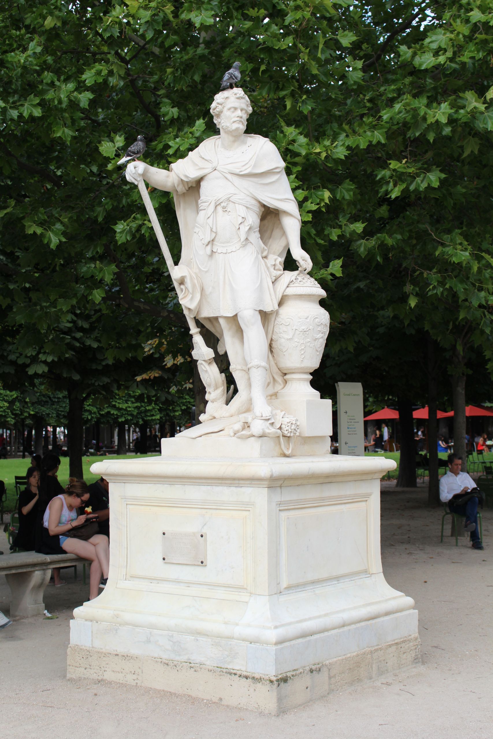 Blatte Jardin Beau File Statue Hannibal Jardin Tuileries Paris 1