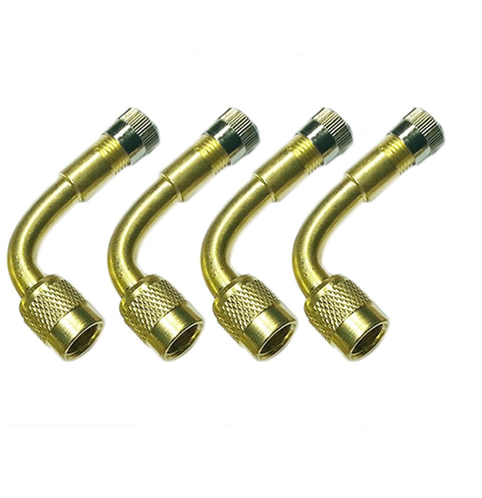 1Pcs Car Motorcycle Tire Brass Valve 90 Degree Extension Tube Metal Valve Extension Rod Inflatable Nozzle