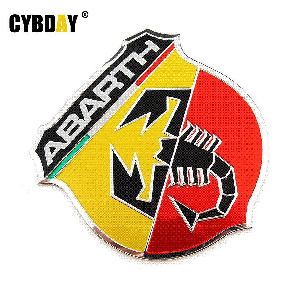 Cap Jardin Charmant Pre 3d 3m Car Abarth Insignia Adhesiva De Metal Emblema Del Logotipo De La Etiqueta Engomada De La Etiqueta Scorpion Para todos Fiat Abarth Punto