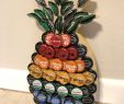 Cap Jardin Génial Upcycled Bottle Cap Pineapple Wall Decoration