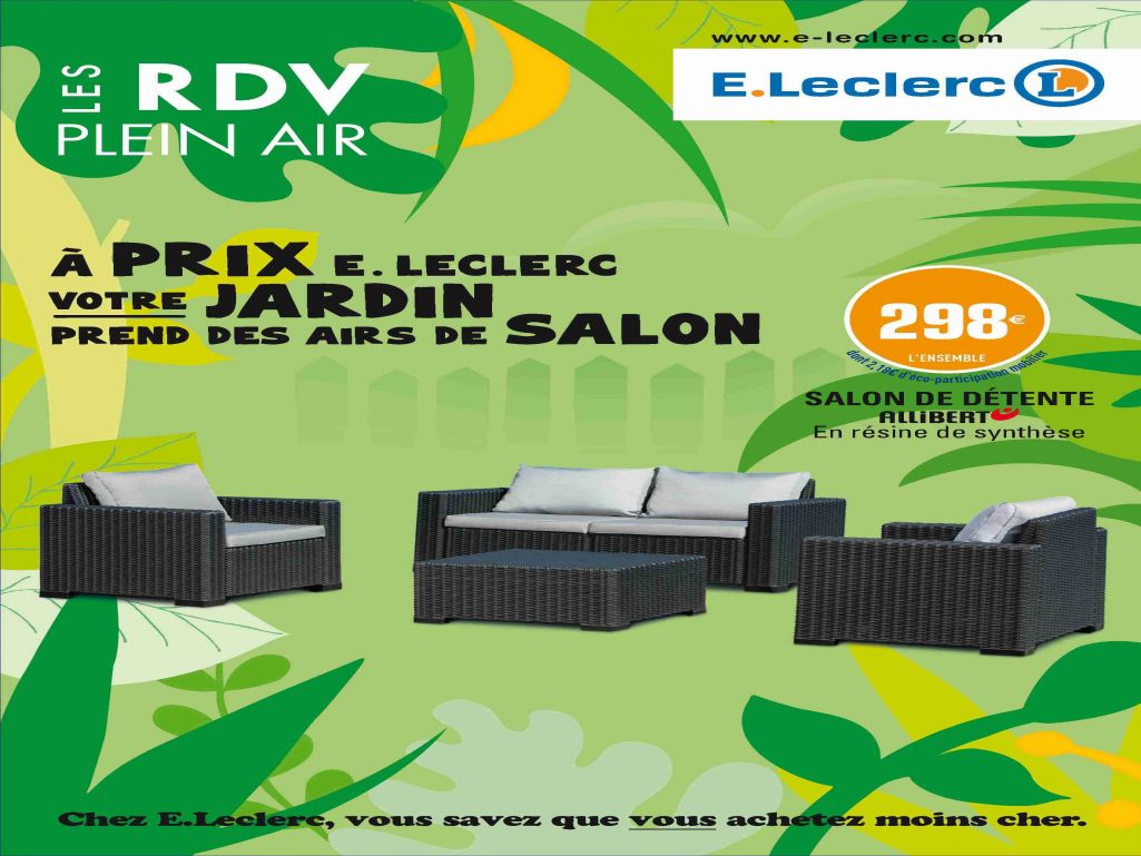 salon de jardin chez leclerc 2018